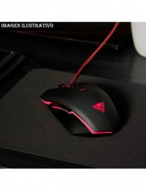 Mouse Optico VIPER VIPER V530 4000 DPI USB Alambrico Negro/Rojo